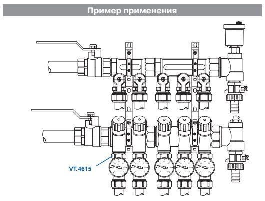 Тройник с термометром Евроконус